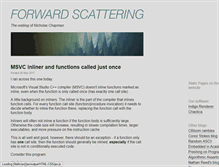 Tablet Screenshot of forwardscattering.org